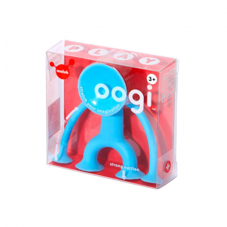 Jucării și Jocuri pentru copii - Oogi Junior albastru, Mini omuletul flexibil cu ventuze, 2-8 ani
