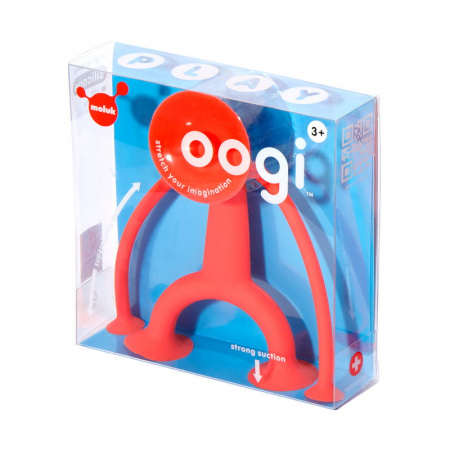 Jucării și Jocuri pentru copii - Oogi rosu, Omuletul flexibil cu ventuze, 2-8 ani