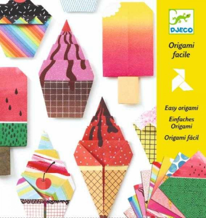 Jucării și Jocuri pentru copii - Joc Origami, model Inghetata, Djeco