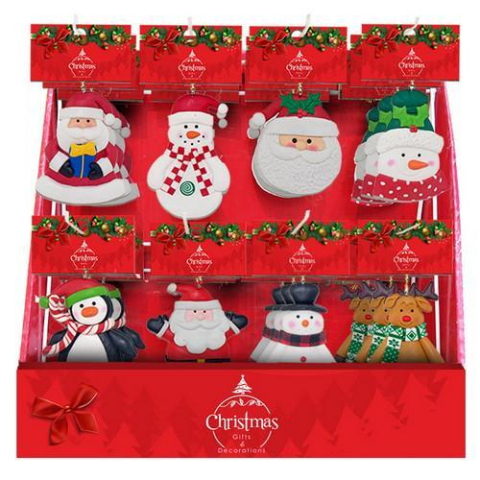 Cadouri Jucării Copii Grădiniță - Ornament Craciun 9cm 8 modele