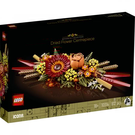 LEGO® - Ornament din flori uscate, varsta de la 14 ani la +15 ani