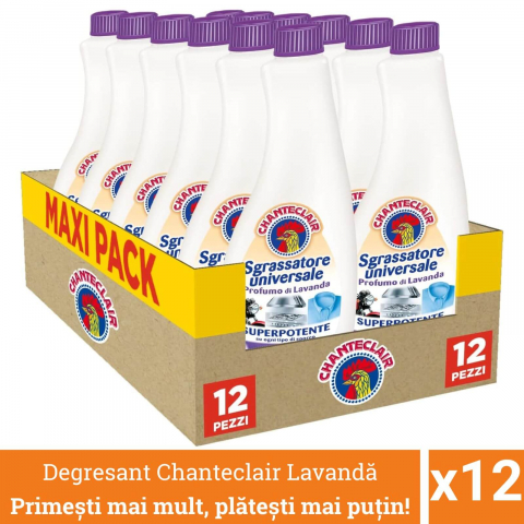 Curatenie, intretinere casa - Pachet promo 12 x Chanteclair Degresant Universal cu Lavanda, Rezerva, 7200 ml, Sgrassatore