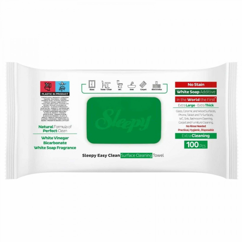 Pachet promo 300 Servetele umede Sleepy cu Otet si Bicarbonat, Extra Cleaning, Multisuprafete [1]