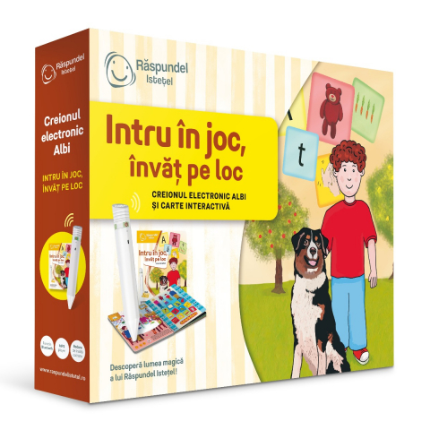 Cărți activități și jocuri copii - Pachet Raspundel Istetel, creion si carte Intru in joc, invat pe loc, 2.0