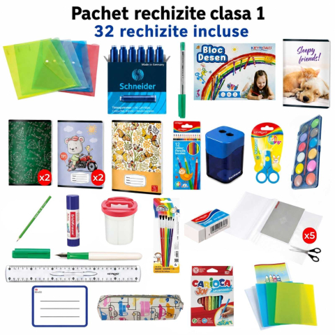 Ghiozdane Scoala, Rucsacuri si Genti - Rechizite Scolare Clasa 1, Lista cu 32 articole pentru elevi