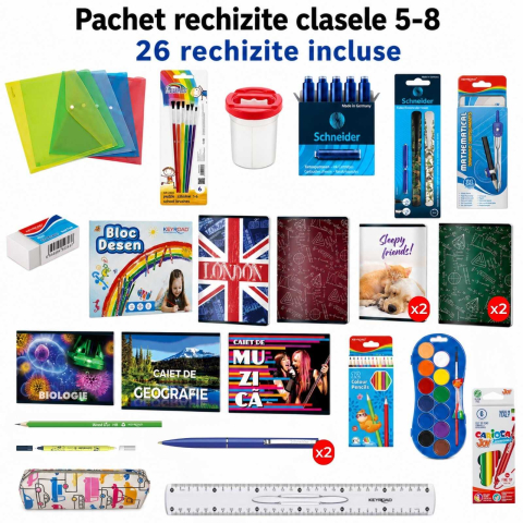 Ghiozdane Scoala, Rucsacuri si Genti - Rechizite Scolare Clasa 5,6,7 si 8 pentru elevi de gimnaziu