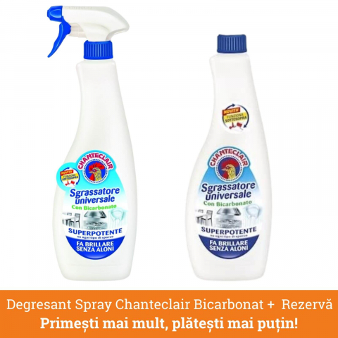 Pachet Rezerva si Degresant Universal cu Bicarbonat, ChanteClair
