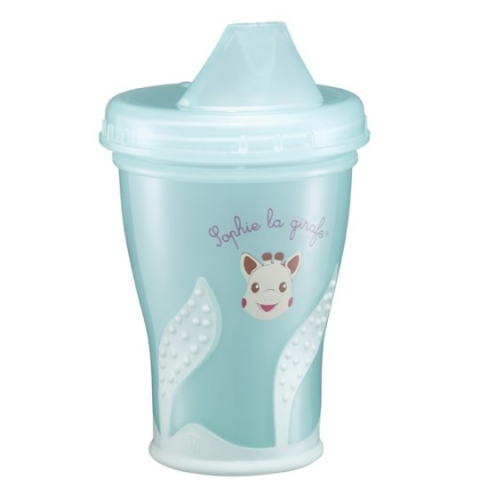 Diversificare si Ingrijire Bebe - Pahar Anti-curgere 200 ml Girafa Sophie