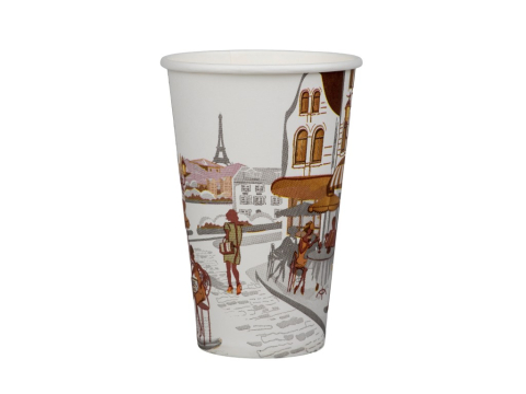 Casă, gradină și bricolaj - Pahar de carton 7 oz City 210 ml, 10 buc/set