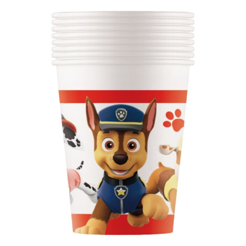 Birotică și Papetărie - Pahare petrecere GoDan Party Paw Patrol Ready for action, 200ml, carton, alb, 461075, set 8 buc
