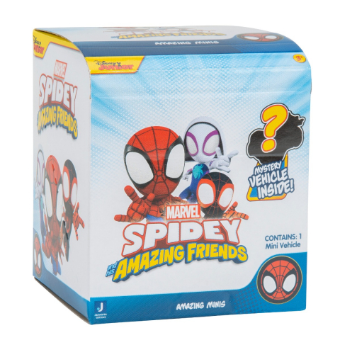 Paienjenelul Marvel - Mini-vehicul ascuns in cutie, figurina inclusa, diverse modele varsta 3-5 ani ,5-7 ani ,7-9 ani, Baieti [2]