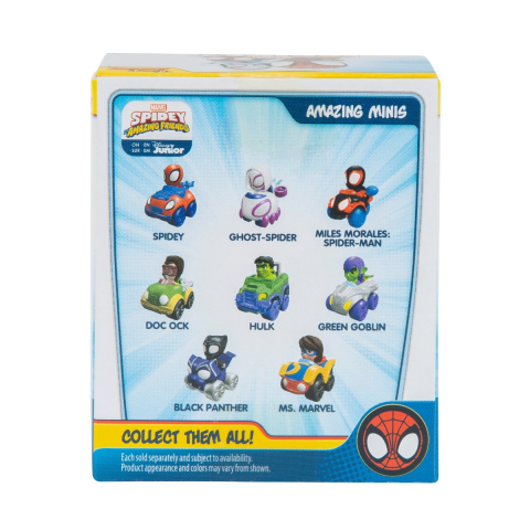 Paienjenelul Marvel - Mini-vehicul ascuns in cutie, figurina inclusa, diverse modele varsta 3-5 ani ,5-7 ani ,7-9 ani, Baieti [3]