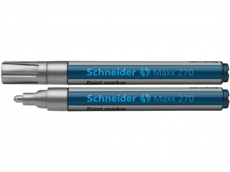 Rechizite Școlare - Schneider - Paint Marker Schneider Maxx 270, Argintiu- Micostore.ro