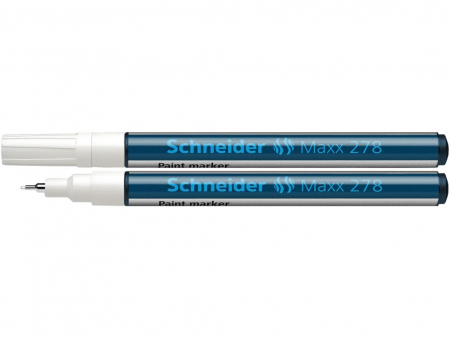 Birotică și Papetărie - Schneider - Paint Marker Schneider Maxx 278, Alb- Micostore.ro
