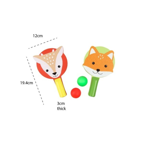Palete din Lemn â€" Vulpea si Caprioara, Orange Tree Toys Baiat, Fata, varsta 3 - 6 ani, 6 - 9 ani [1]