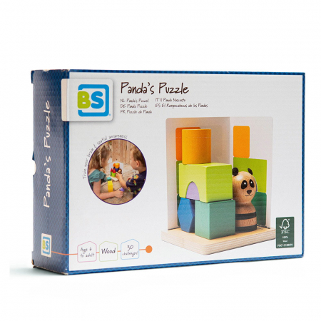 Jocuri de Memorie, Logică, Strategie și Inteligență - Panda puzzle, joc de logica, 6+ ani
