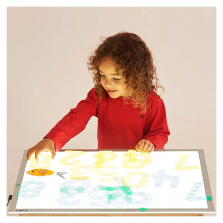 Jucării și Jocuri pentru copii - Panou luminos LED, dimensiune A3, TickiT, 3+ ani