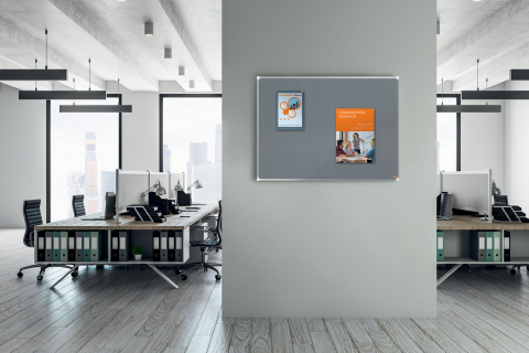 Panou pluta 90 x 120 cm rama aluminiu premium plus nobo [2]