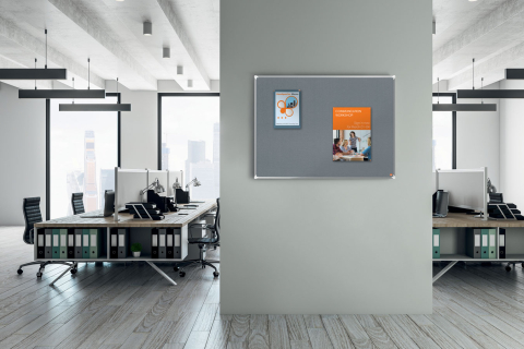 Panou pluta 90 x 60 cm rama aluminiu premium plus nobo [2]