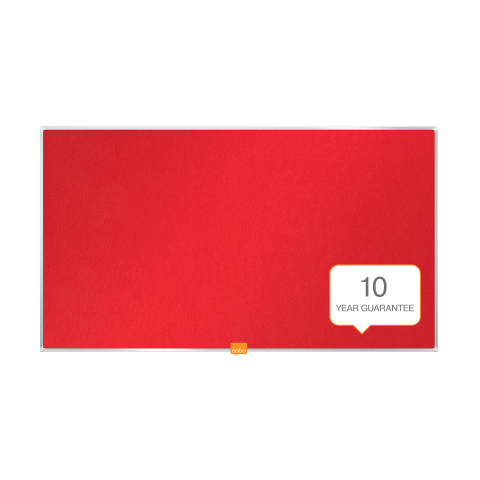 Organizare, arhivare, prezentare - Panou textil widescreen 32"(721*411mm) rama aluminiu rosu nobo