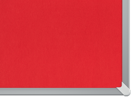 Panou textil widescreen 32"(721*411mm) rama aluminiu rosu nobo [1]