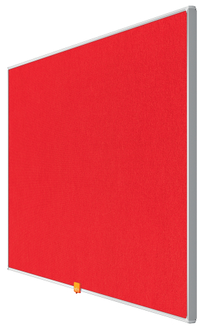 Panou textil widescreen 40"(898*510mm) rama aluminiu rosu nobo [2]