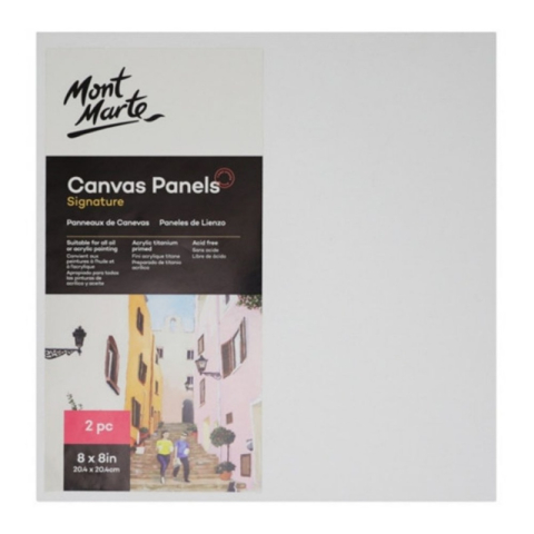 Art & Craft si Artizanat - Panza pictura 20.4x20.4cm, Mont Marte, CMPL2020, 3mm x 2buc/set (carton panzat)