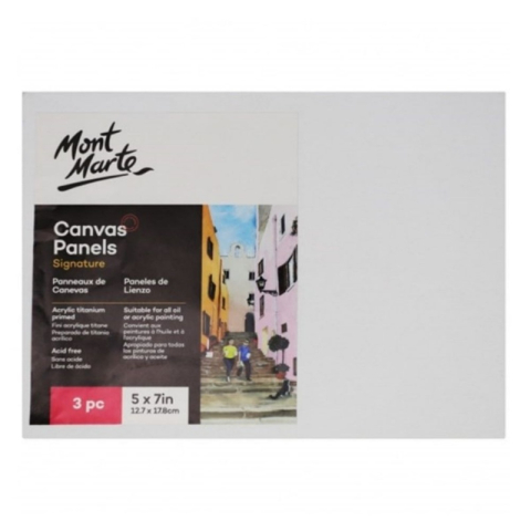 Art & Craft si Artizanat - Panza pictura 7x17.8cm, Mont Marte, CMPL1318, 3mm x 3buc/set (carton panzat)