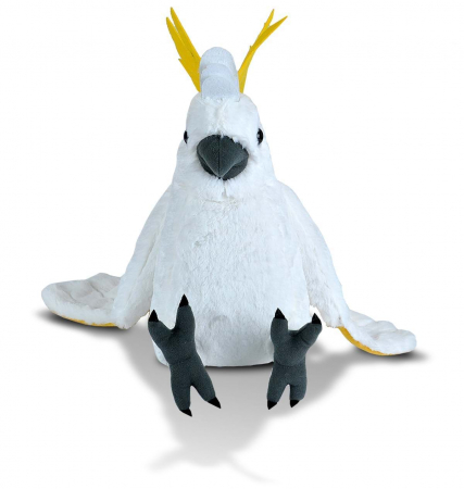Papagal Cacadu Umbrelat Alb - Jucarie Plus Wild Republic 30 cm [2]