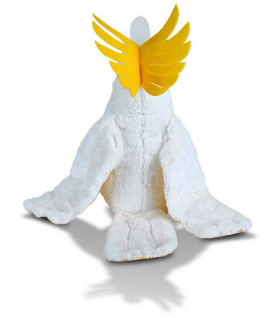Papagal Cacadu Umbrelat Alb - Jucarie Plus Wild Republic 30 cm [5]