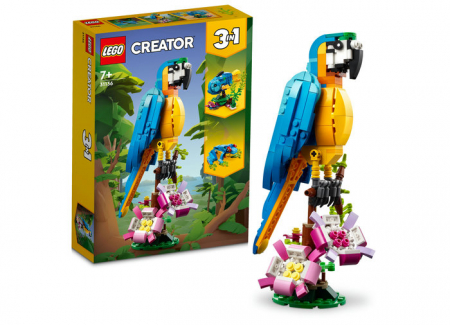 LEGO Creator - Papagal exotic, varsta de la 7 ani la 12 ani