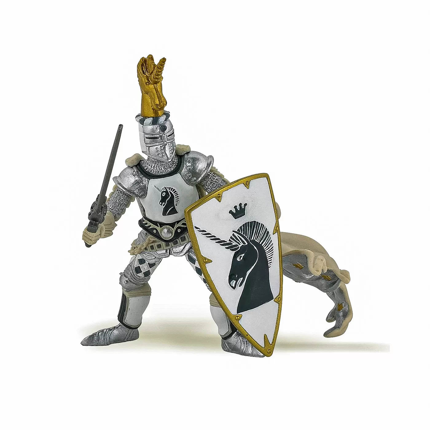 Jucării și Jocuri pentru copii - Papo figurina cavalerul unicorn, varsta de la 3 ani la +15 ani