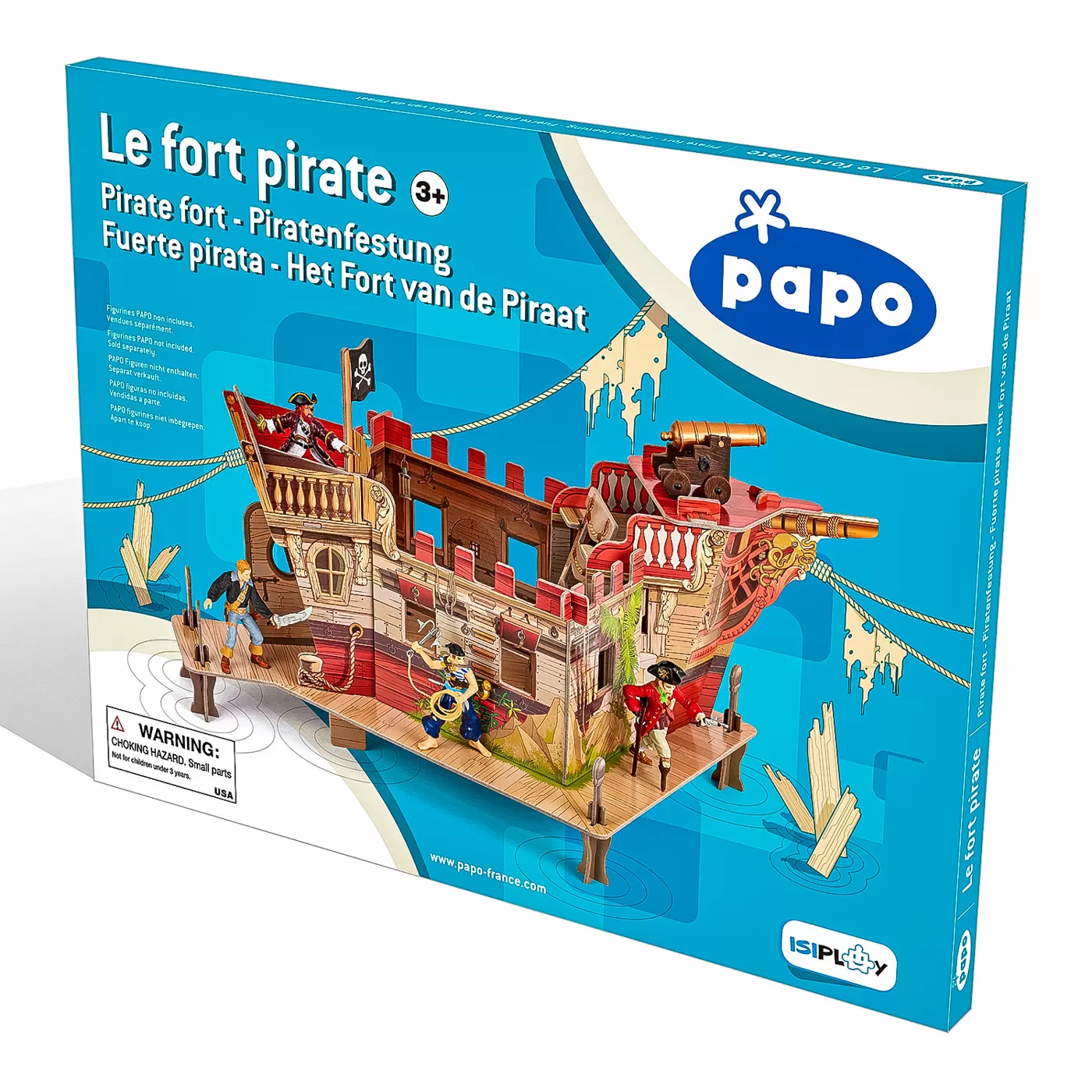 Jucării și Jocuri pentru copii - Papo figurina puzzle 3d corabie pirati, varsta de la 3 ani la +15 ani