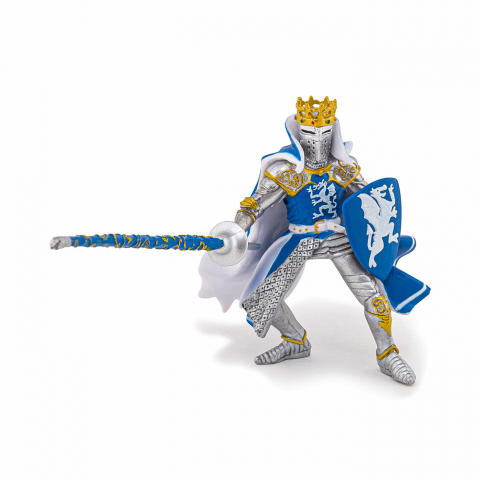 Papo figurina rege cu blazon dragon albastru, varsta de la 3 ani la +15 ani [1]