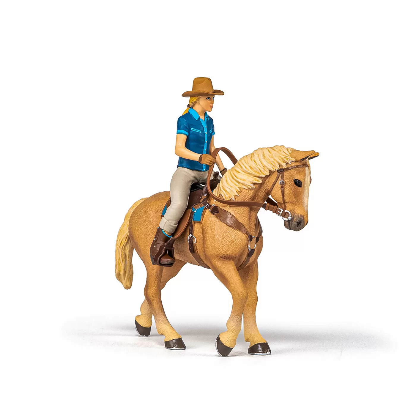 Papo figurina set cowgirl (vacarita) pe cal usa, varsta de la 3 ani la +15 ani [6]