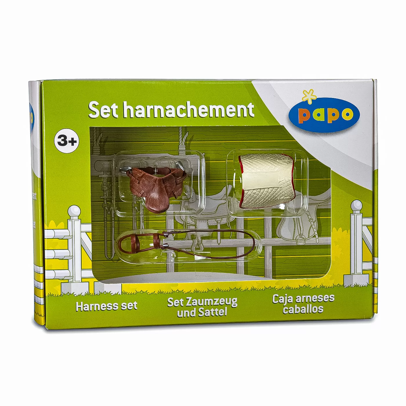 Jucării și Jocuri pentru copii - Papo figurina set harnasament pentru calarie, varsta de la 3 ani la +15 ani