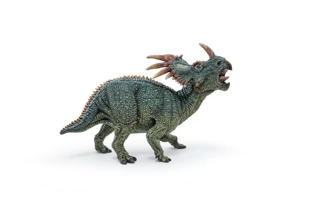 Jucării și Jocuri pentru copii - Papo figurina styracosaurus verde, varsta de la 3 ani la +15 ani