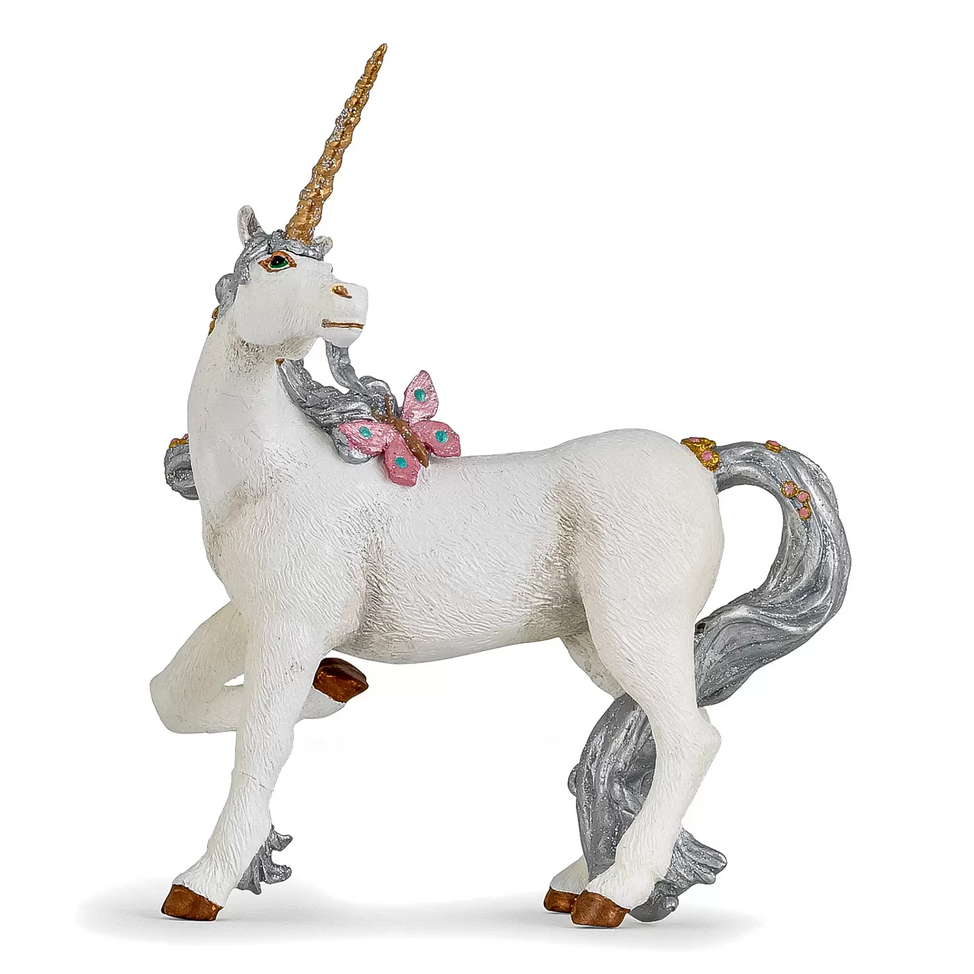 Jucării și Jocuri pentru copii - Papo figurina unicornul argintiu, varsta de la 3 ani la +15 ani