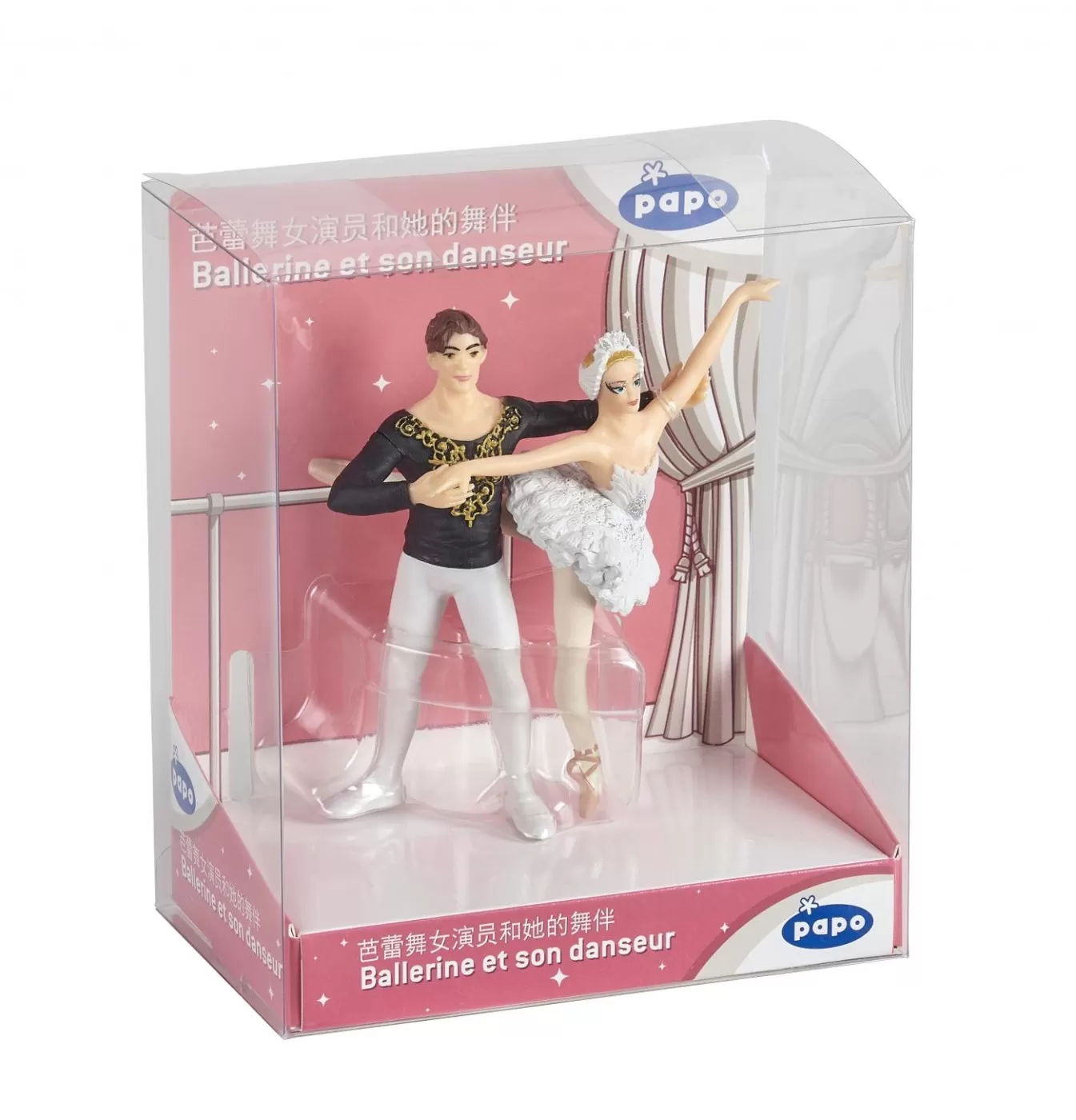 Jocuri de rol - Papo set figurine balerina si partenerul ei, varsta de la 3 ani la +15 ani
