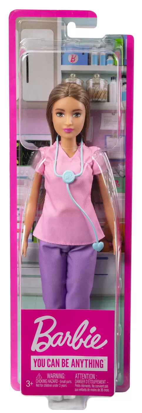 Jucării și Jocuri pentru copii - Papusa barbie asistenta medicala satena, varsta de la 3 ani la 10 ani