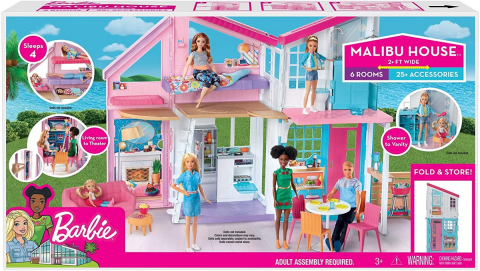 Jucării și Jocuri pentru copii - Papusa barbie casa malibu copii varsta 3 ani - 12 ani