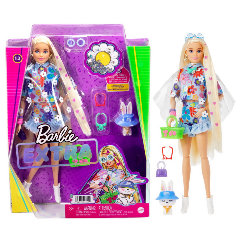 Papusa barbie extra flower power copii cu varsta peste 3 ani [5]