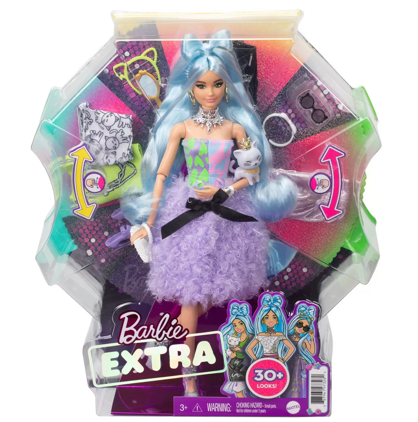 Jocuri de rol - Papusa barbie extra style papusa cu accesorii, varsta de la 3 ani la 12 ani