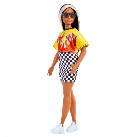 Papusa barbie fashionista bruneta cu suvite blonde, varsta de la 3 ani la 12 ani [7]