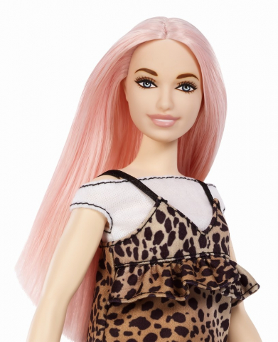 Papusa barbie fashionista cu parul roz, varsta de la 3 ani la 12 ani [8]