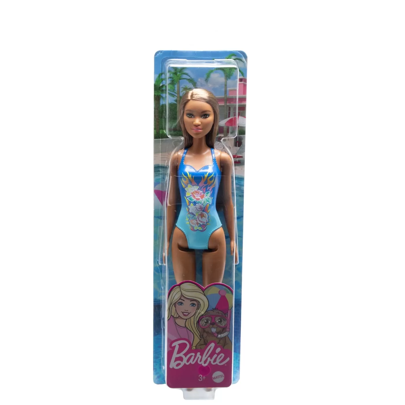 Jucării și Jocuri pentru copii - Papusa barbie satena cu costum de baie albastru, varsta de la 3 ani la 10 ani