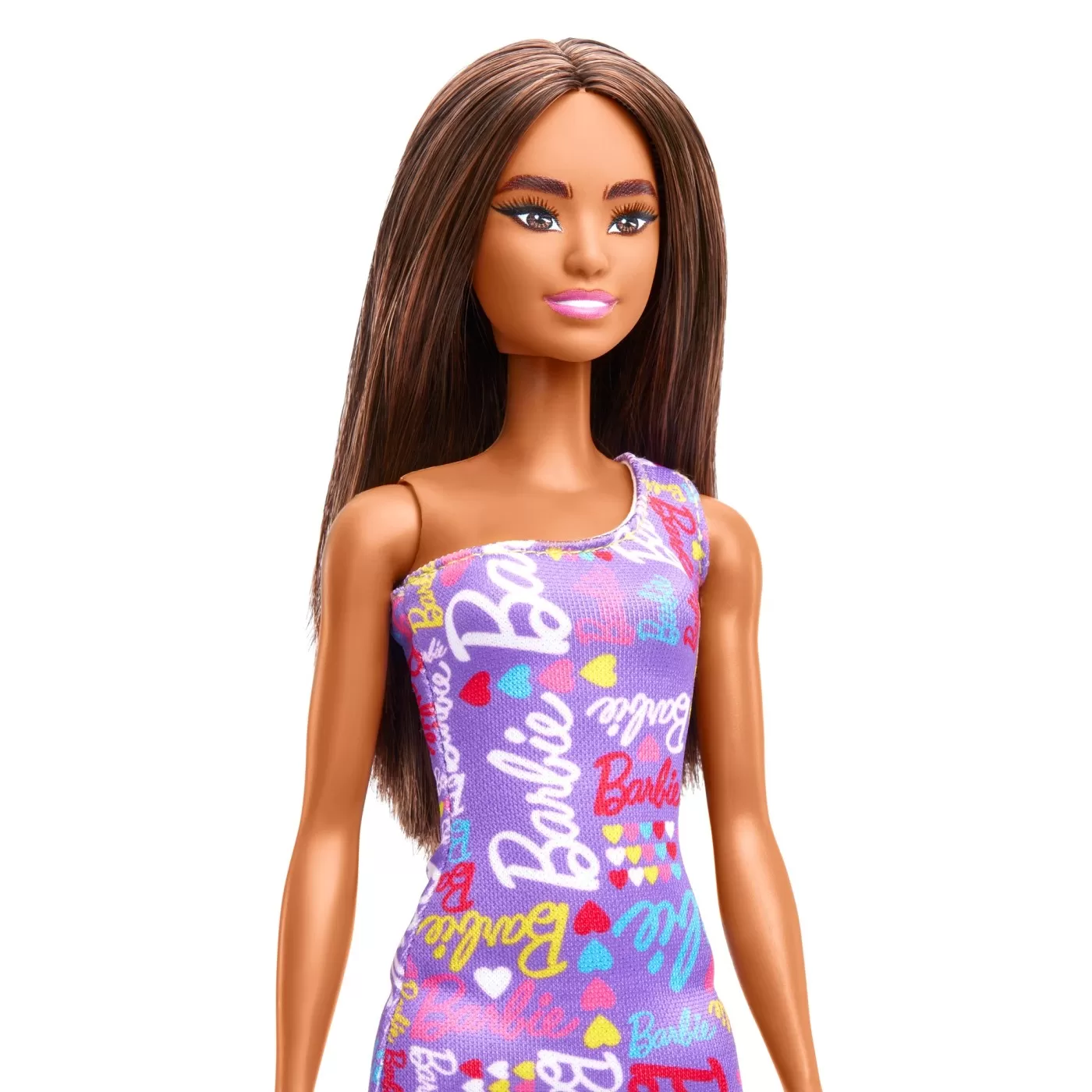 Papusa barbie satena cu rochita mov, varsta de la 3 ani la 10 ani [4]