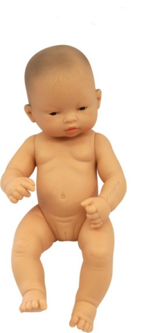 Jucării și Jocuri pentru copii - Papusa Bebelus asiatic Fata 32 cm - Miniland