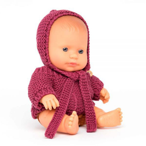 Jucării și Jocuri pentru copii - Papusa bebelus educativa 21 cm - Baiat caucazian