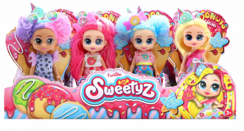 Jucării și Jocuri pentru copii - Papusa mini in con,sweetyz div. mod.12cm